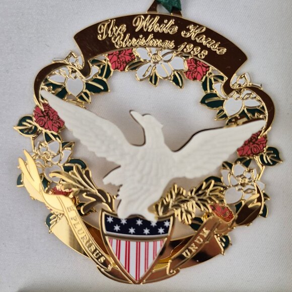 1998 Official White House Christmas Ornament Commemorates the 15th President - Picture 3 of 16
